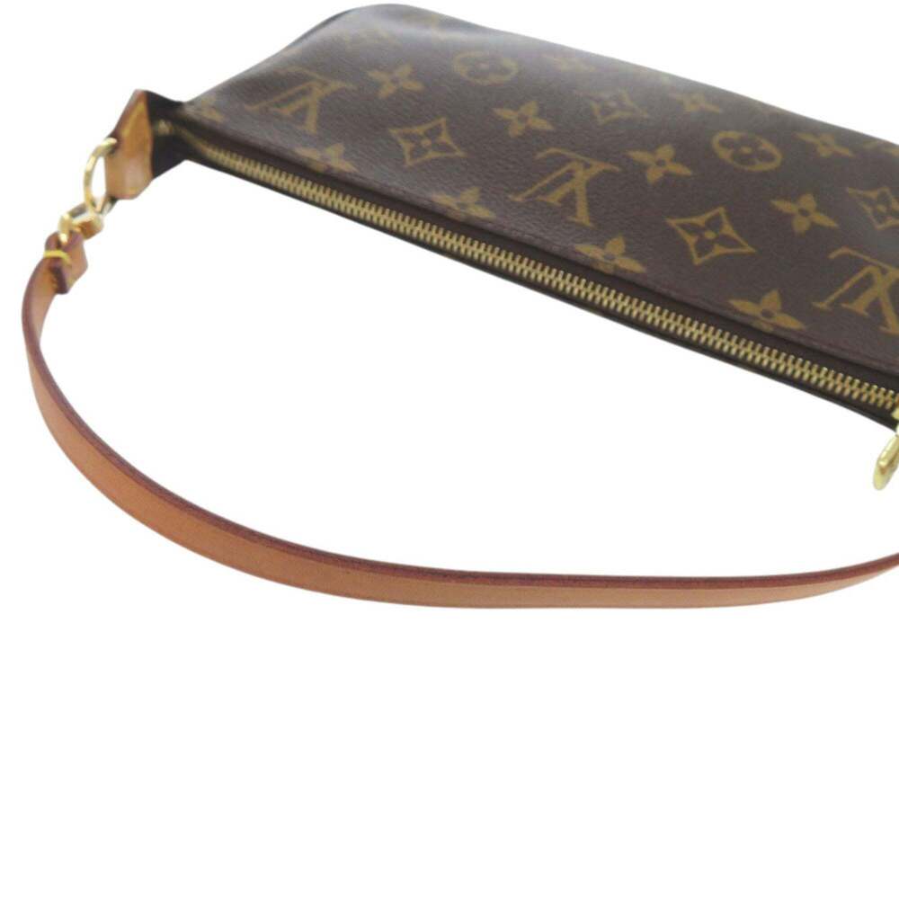 LOUIS VUITTON Authentic Brown Monogram Pochette Pouch - Picture 5 of 7